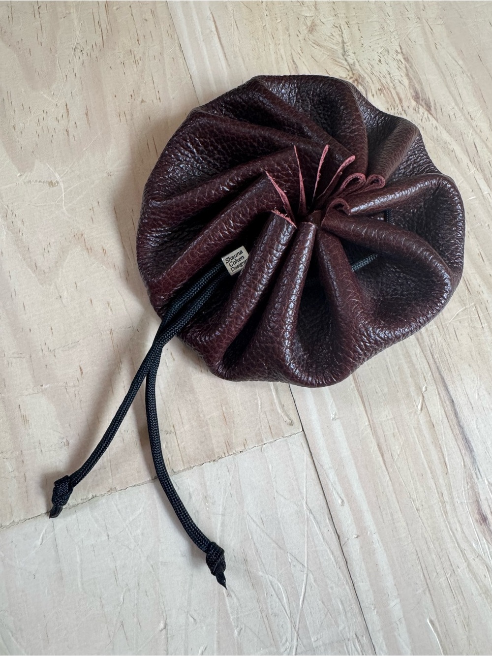 Shauna Cohen Designs Handmade Pebble Leather Jewelry Pouch